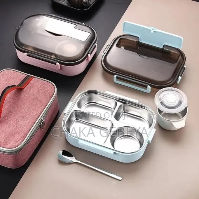 2‐Tier Insulated Lunch Container for Office School – Leak‐Proof