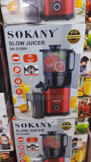 Sokany ልጣጭና ጁስ በራሱ እየለየ የሚፈጭ ጁሰር Whole Slow Juicer/ Free Delivery