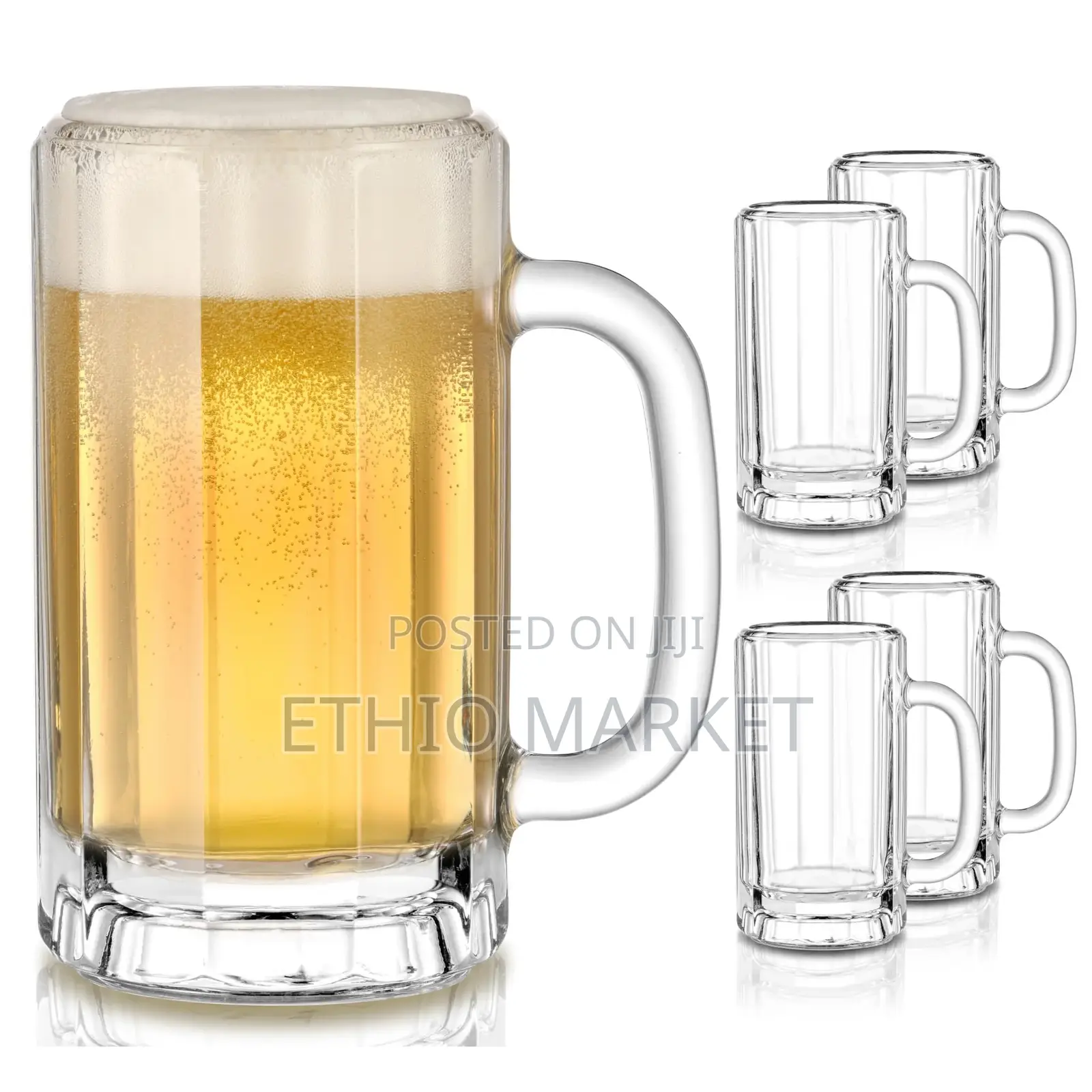 የቢራ መጠጫ (Glass Beer Mugs)