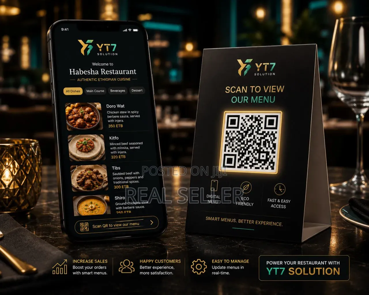 የወረቀት ሜኑ ታሪክ ሆነ QR Code ስካን በማድረግ ብቻ ትዕዛዝ የሚያስተላልፉበትን አዲስ ሲስተም
