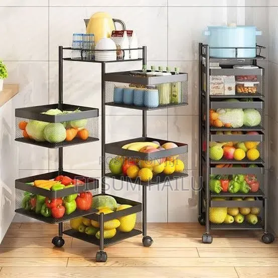5 Layer Movable Kitchen Storage Rack
