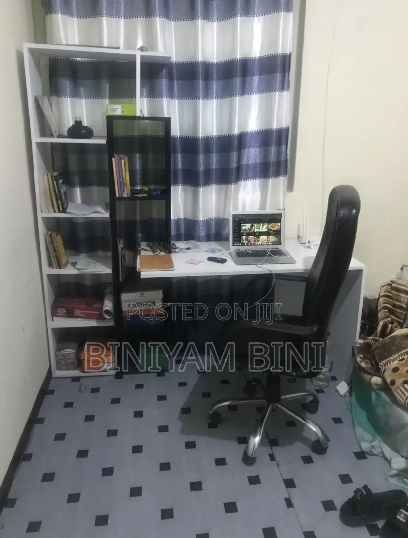 Table With Bookshelves and Chair Reading Table