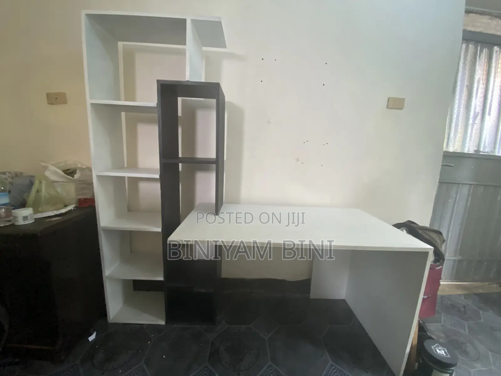 Table With Bookshelves and Chair Reading Table