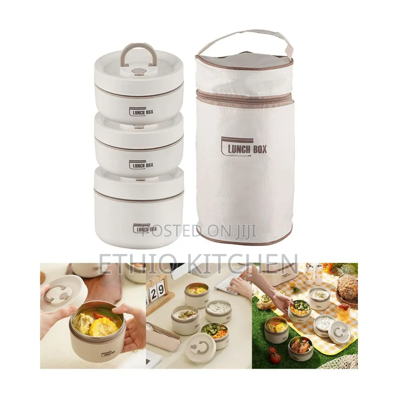 Isolated Lunch Box With Bag