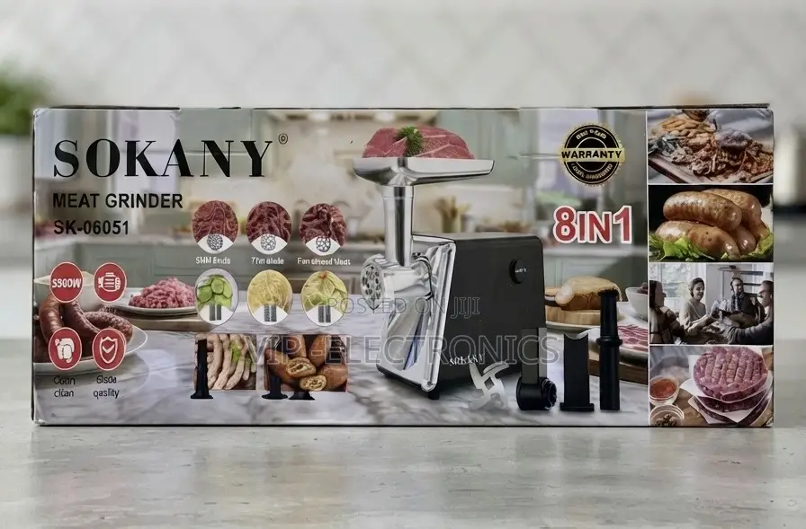 SOKANY Electric Meat Grinder 8-in-1 SK-06051 – 350