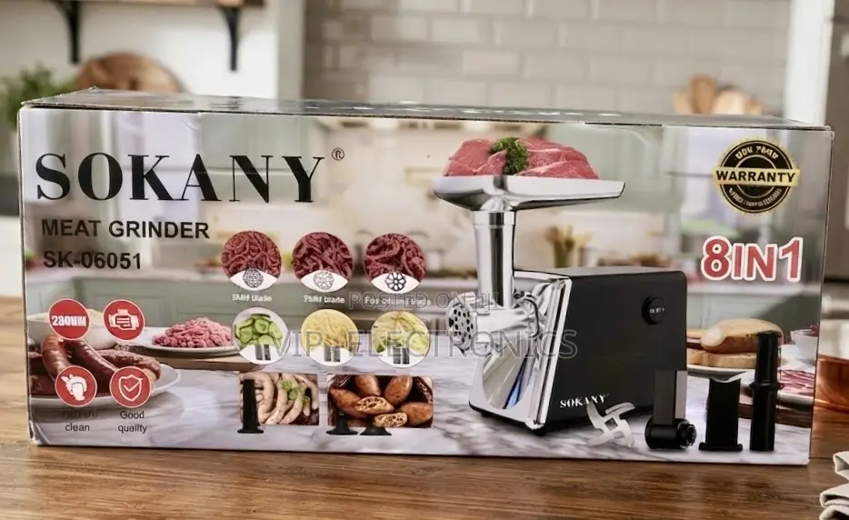 SOKANY Electric Meat Grinder 8-in-1 SK-06051 – 350
