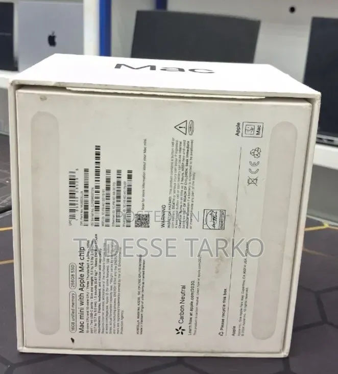 New Desktop Computer Apple Mac Mini M4 16GB Apple M4 SSD 256GB