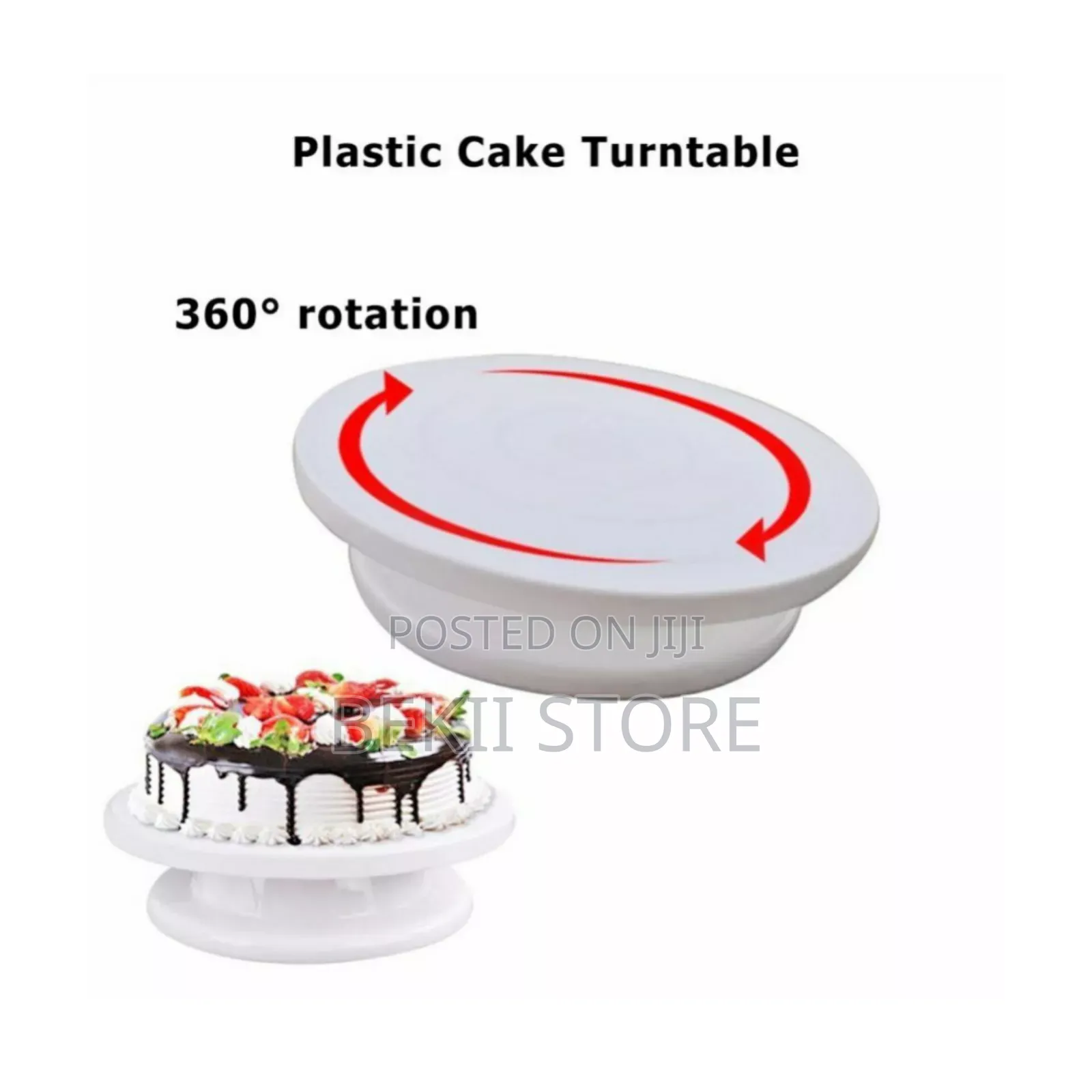 360° የሚዞር የኬክ ማስቀመጫ Cake Turntable