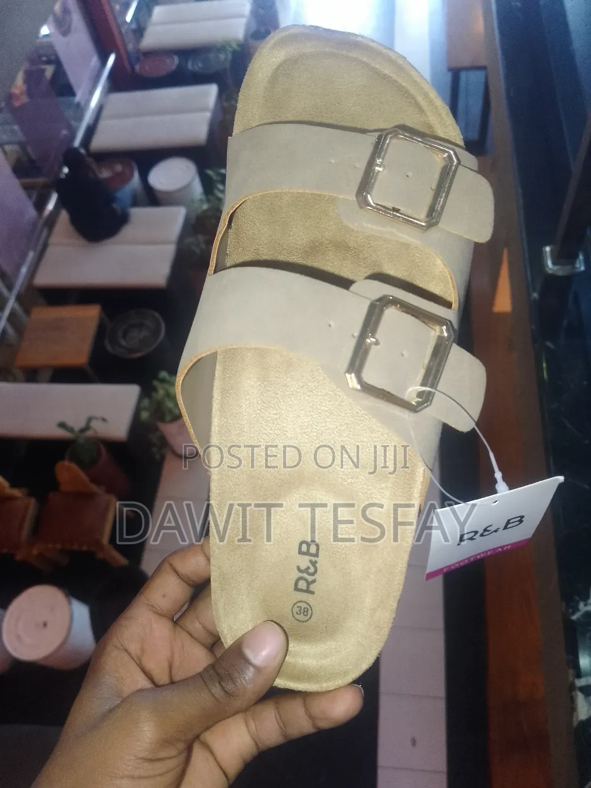 R B Double Strap Comfort Sandals