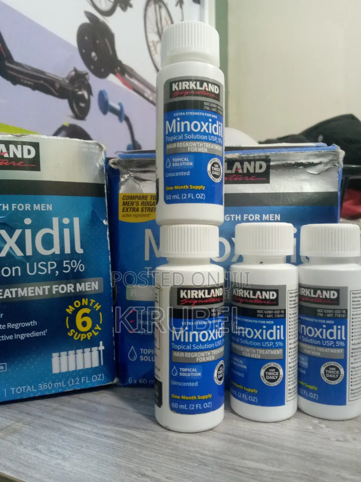 አንድ ሙከራ የፈጠነ ለውጥ Minoxidil