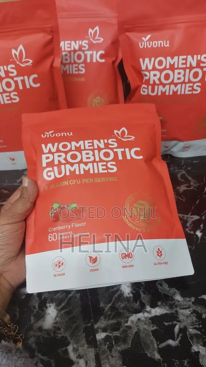 Women's Probiotic Gummies 60 Cranberry Flavor Original From USA