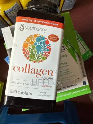 Youtheory Collagen + Biotin 390 Tablets for Skin and Joint Health