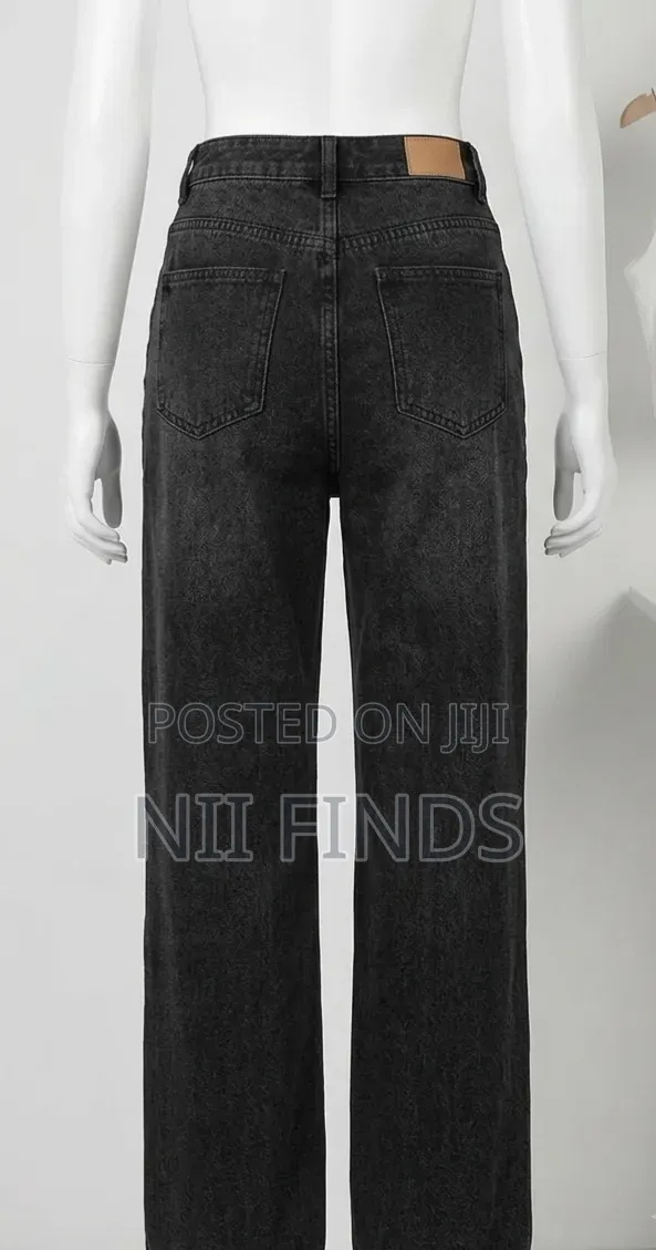 Shein Petite High Waist Cutout Ripped Frayed Stright Leg Jeans