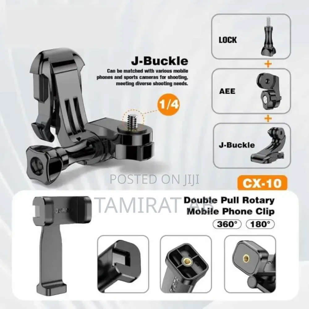 Plokama CX-10 Chest Mount Harness Strap for Action Cameras Smartphone