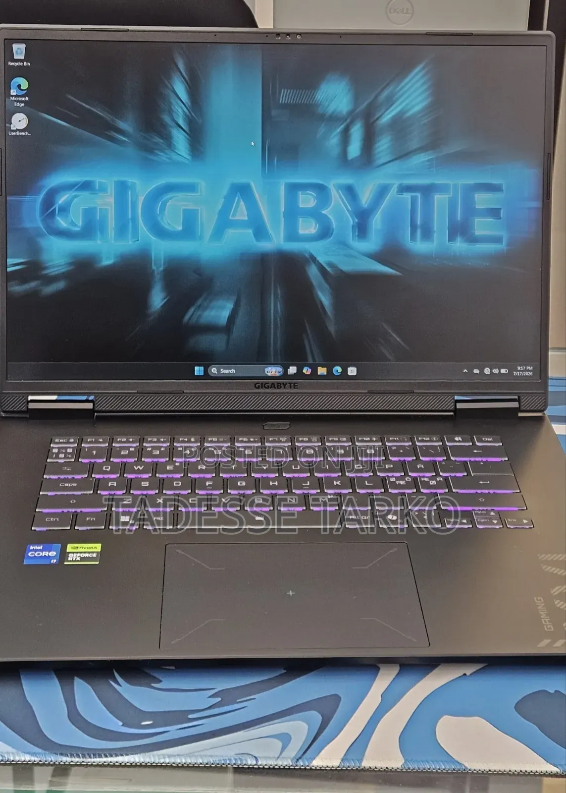 New Laptop Gigabyte GAMING A16 16GB Intel Core i7 SSD 1T