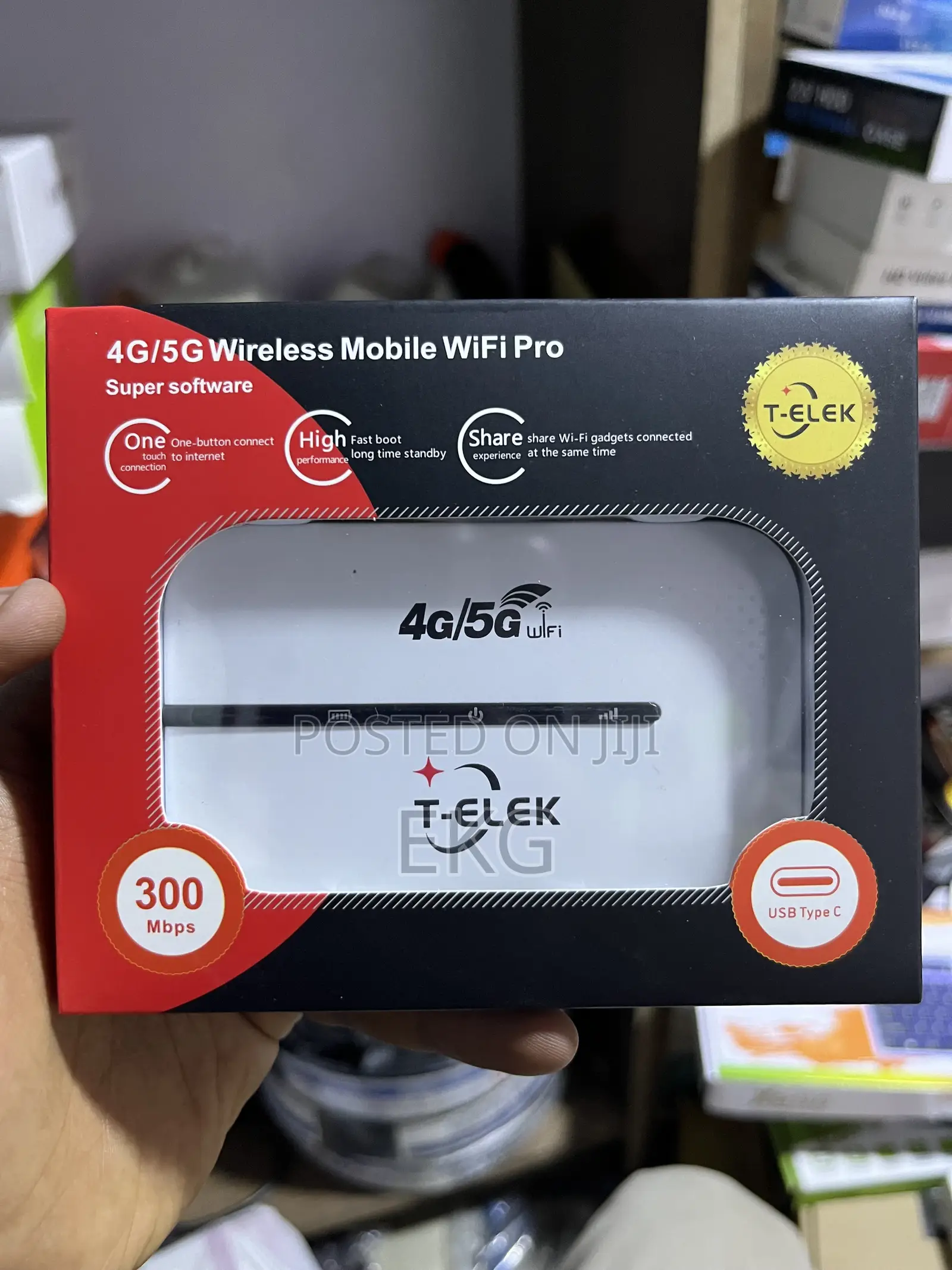 T-Elek 4g/5g Portable WiFi Mobile Router - ፈጣን የኪስ ዋይፋይ