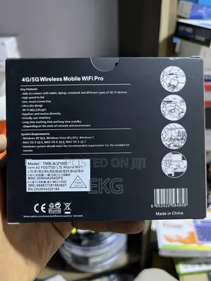 T-Elek 4g/5g Portable WiFi Mobile Router - ፈጣን የኪስ ዋይፋይ