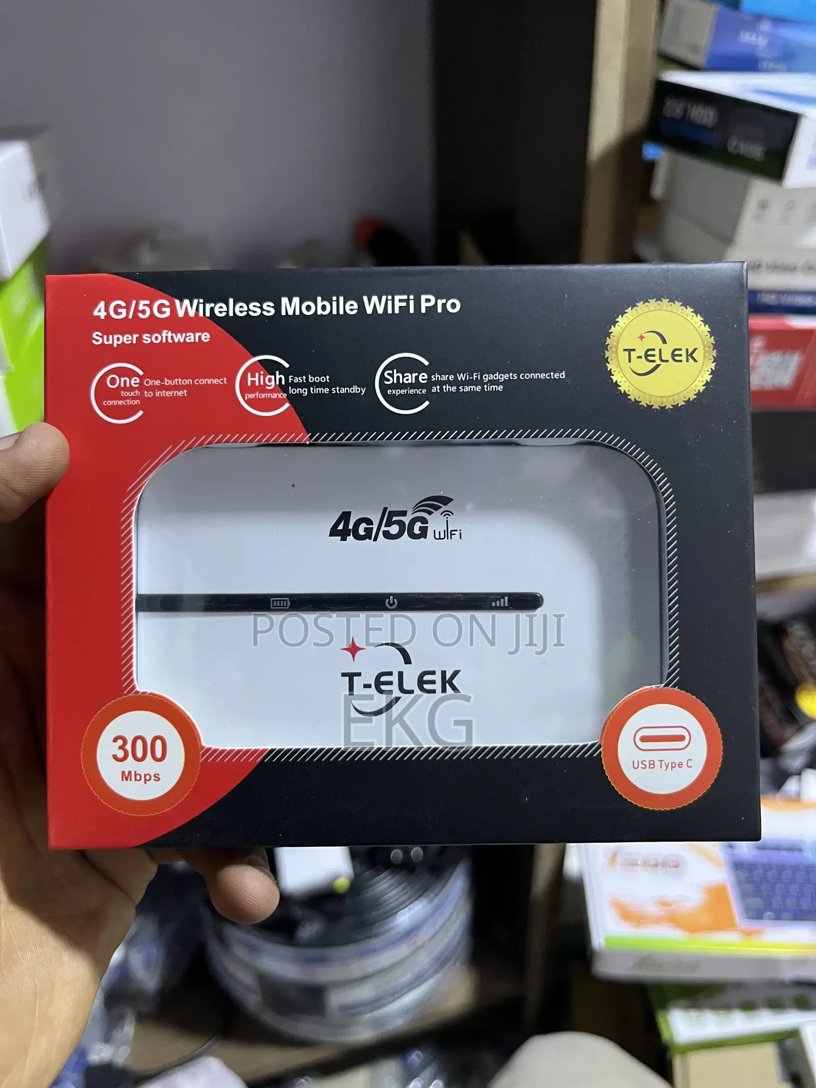 T-Elek 4g/5g Portable WiFi Mobile Router - ፈጣን የኪስ ዋይፋይ