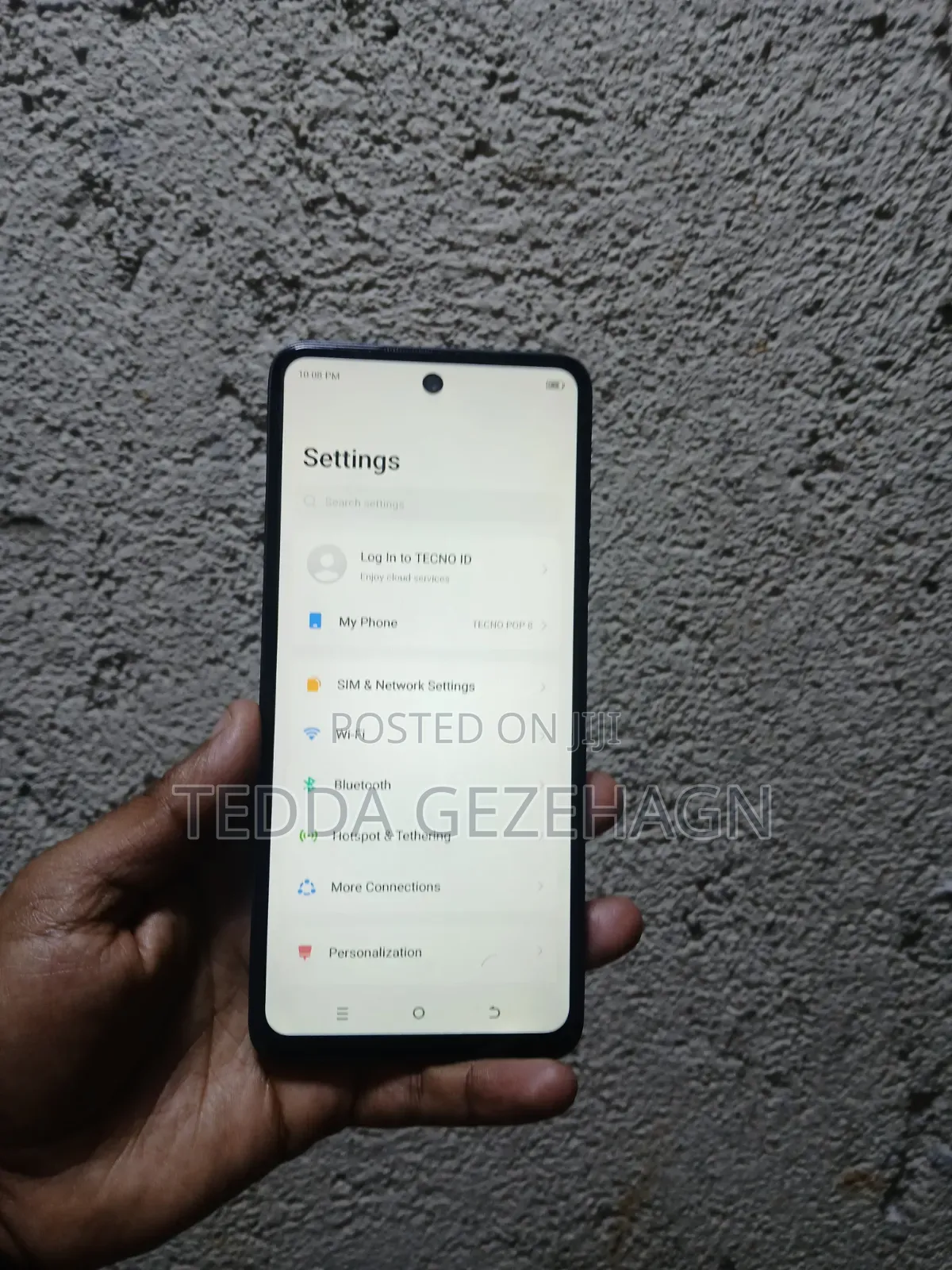 Tecno Pop 8 64 GB Black