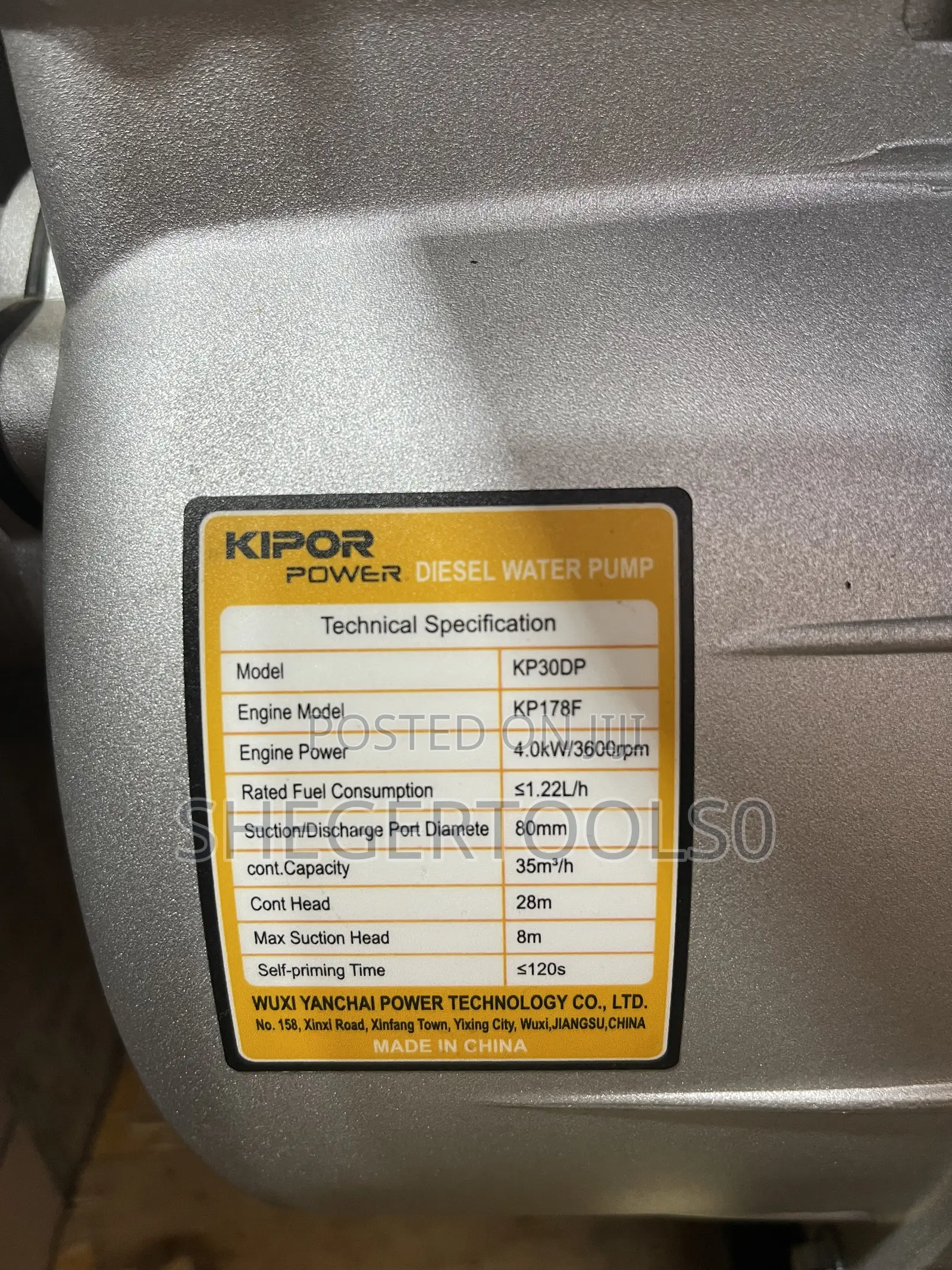 Kipor Power Water Pump