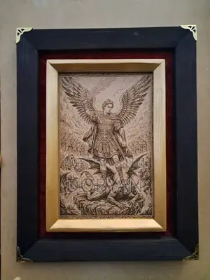 Framed Laser Engraved Wall Art Custom Order (34x44 Cm) በትእዛዝ አንሰራለን