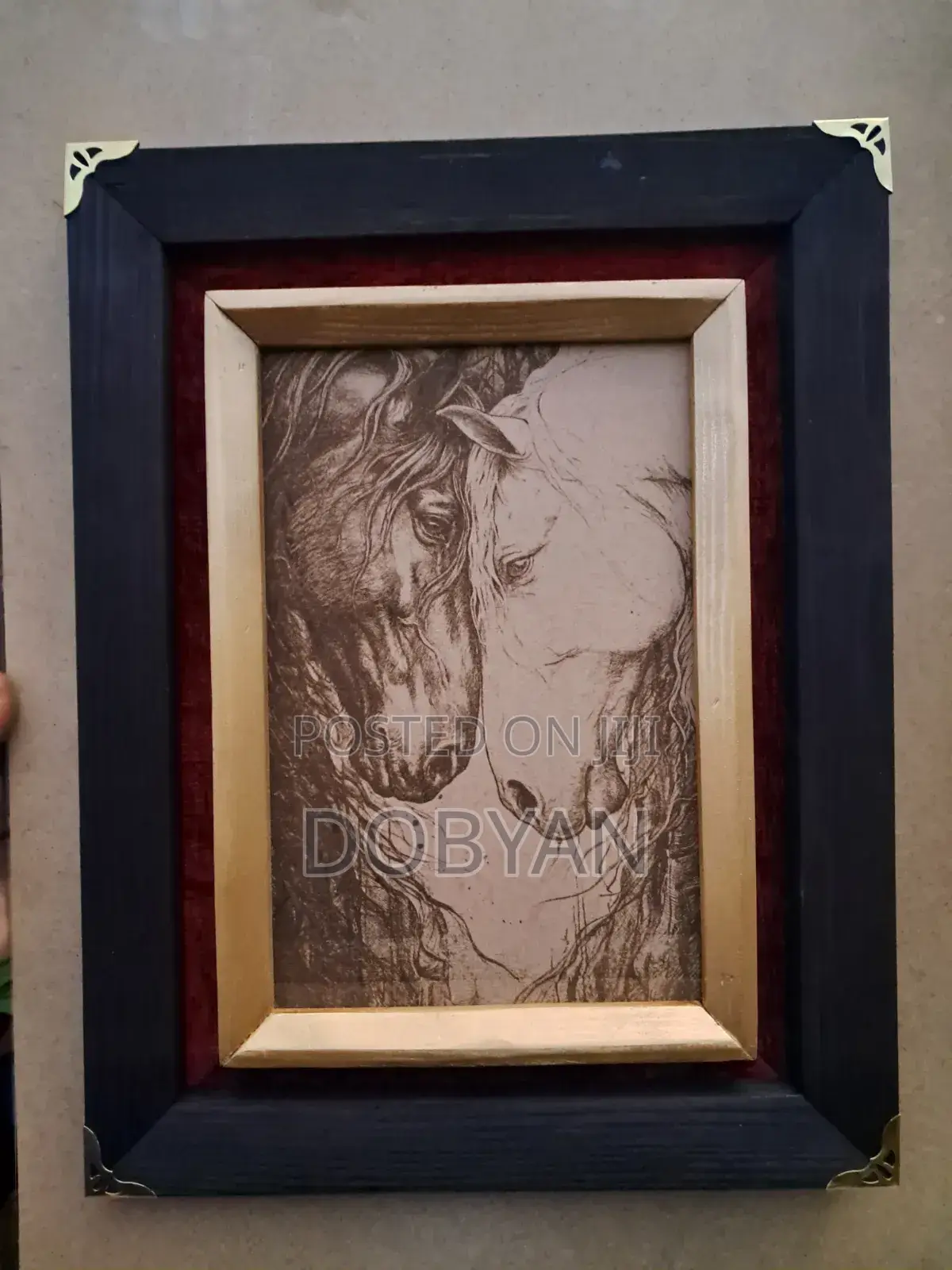Framed Laser Engraved Wall Art Custom Order (34x44 Cm) በትእዛዝ አንሰራለን
