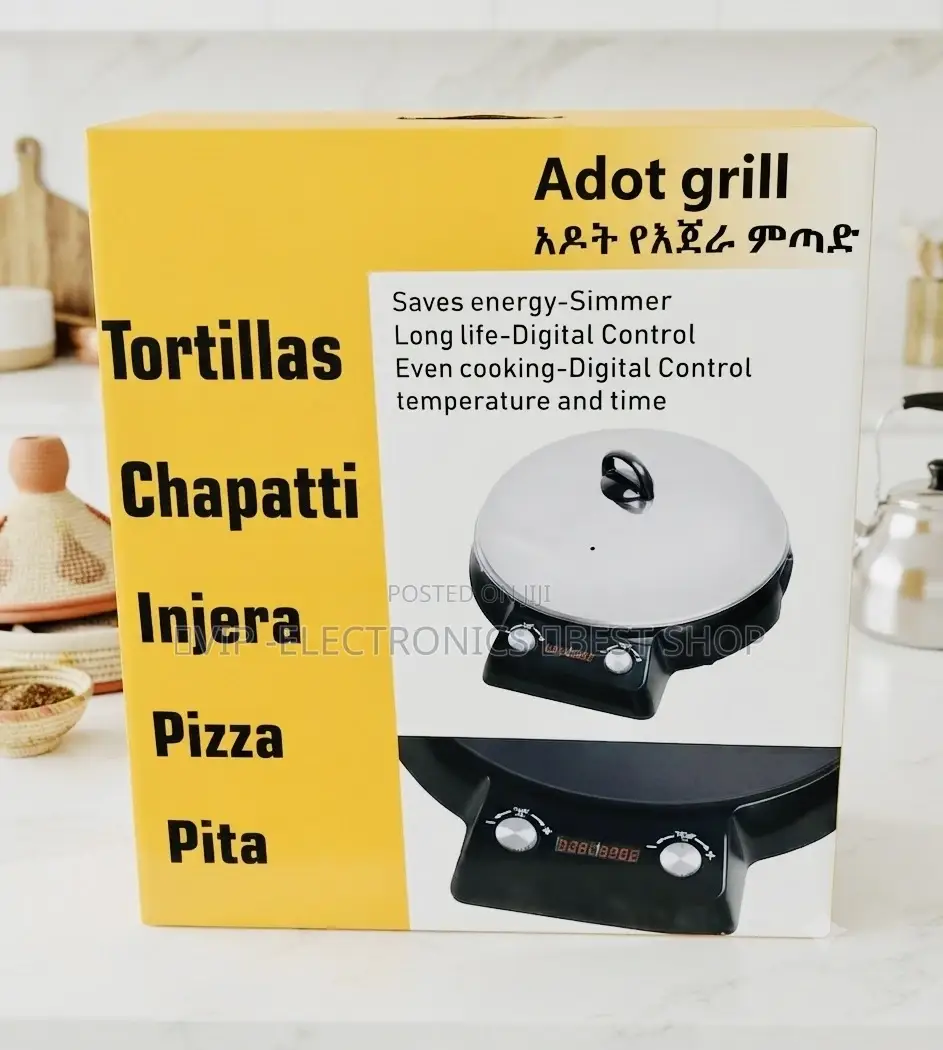 Adot Grill Injera Metad Digital Electric Injera Maker , Pizza Cooker