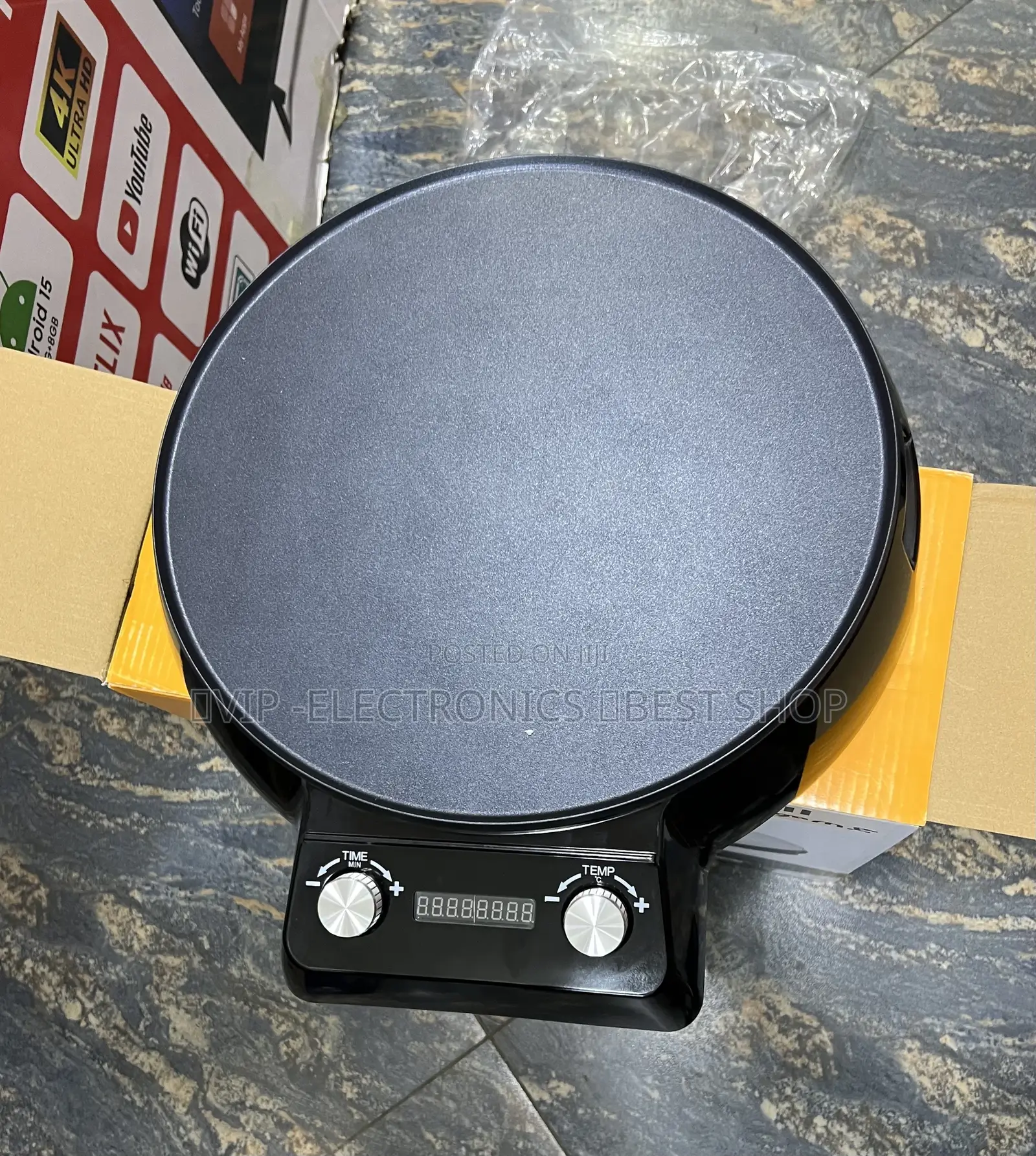 Adot Grill Digital Electric Bread Injera Maker አንጀራ ምጣድ