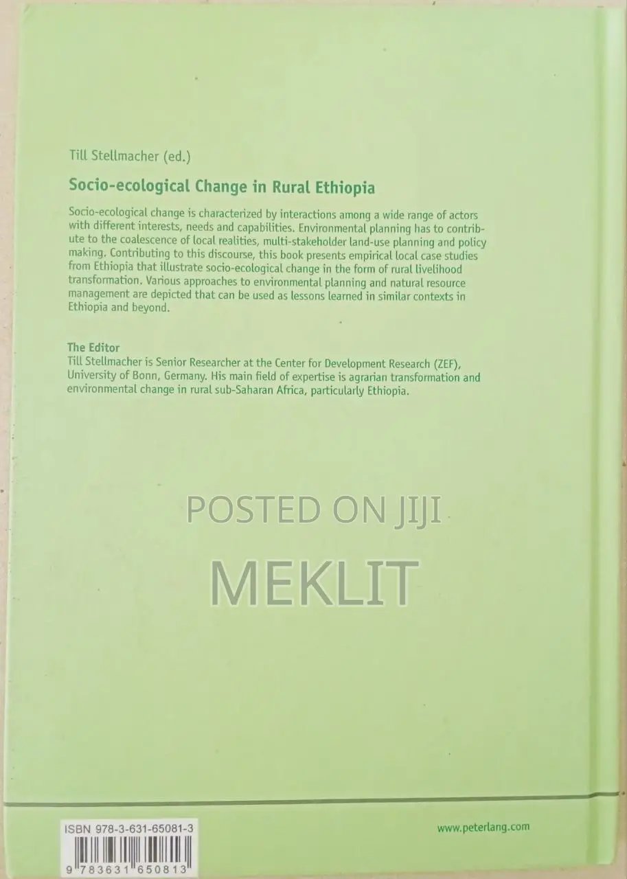 Socio-Ecological Change in Rural Ethiopia