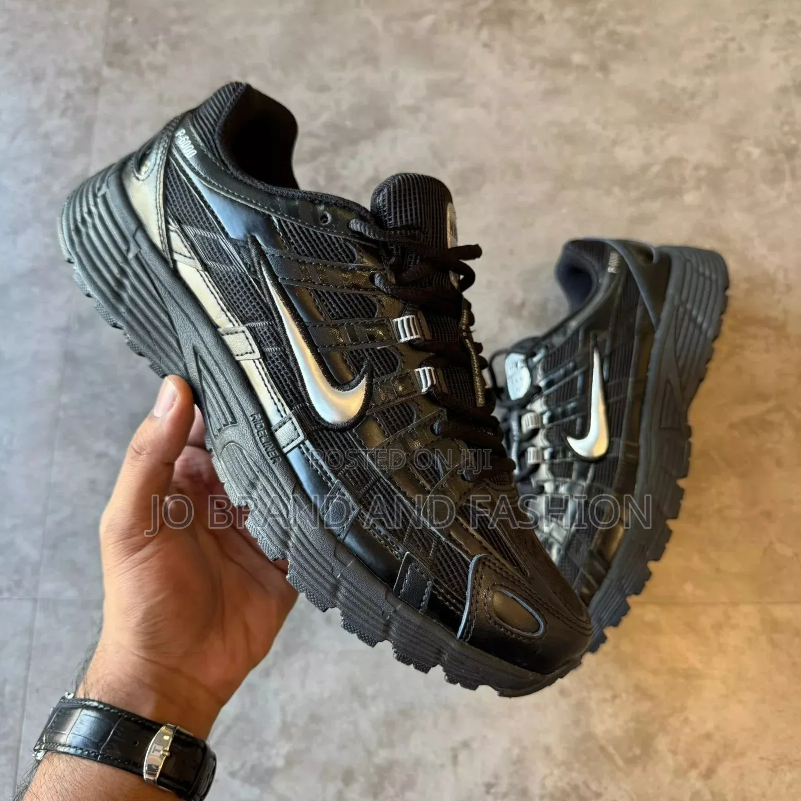 Nike #P6000 "Off #Noir #Metallic Silver" Unisex Sneaker Shoes