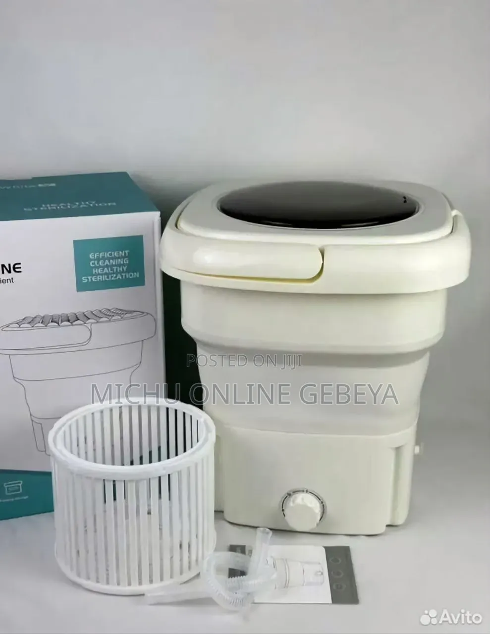 Large Size ተጣጣፊ የልብስ ማጠቢያ ማሽን Folding Washing Machine/ Free Delivery