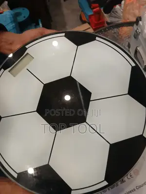 ,Digital Glass Weighing Scale Designed to Look Like a Soccer Ball.