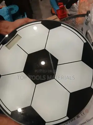 ,Digital Glass Weighing Scale Designed to Look Like a Soccer Ball.