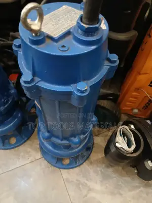 ,Blue Submersible Sewage Pump Is a 10hp