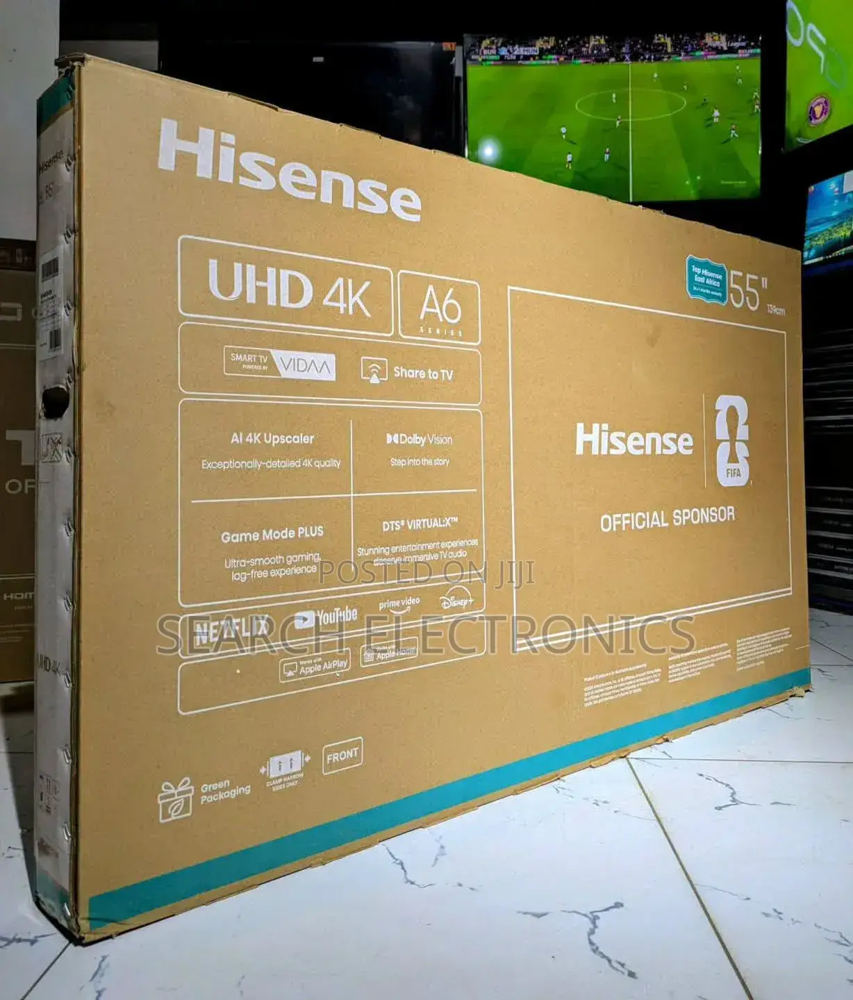 Hisense Uhd 55 Inch Fremless Televishion