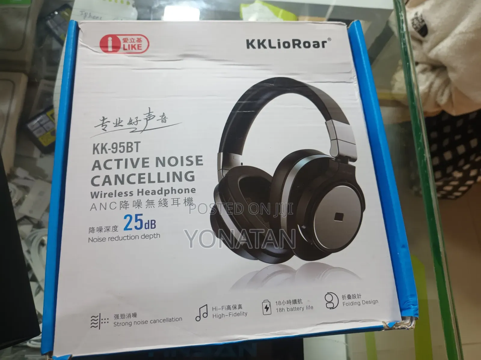 KKLioRoar KK-95BT Active Noise Cancelling Wireless Headphones