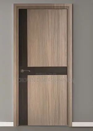 Wooden Doors Made of Natural Stone and Wooden Fiber.
