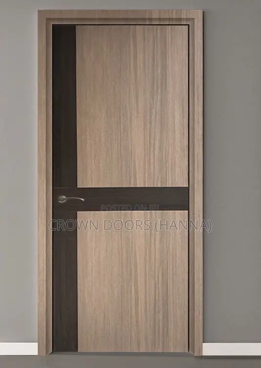 Wooden Doors Made of Natural Stone and Wooden Fiber.