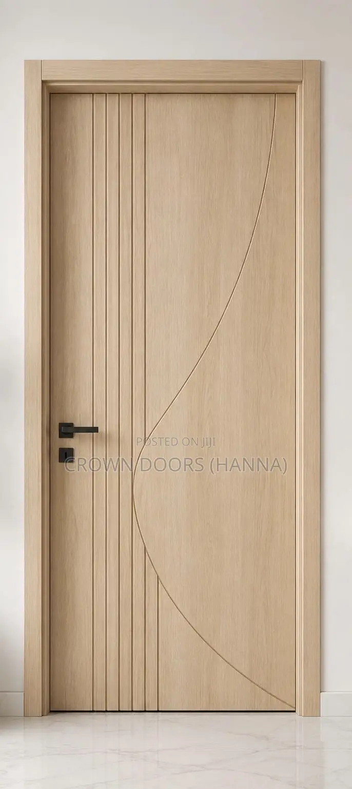 Wooden Doors Made of Natural Stone and Wooden Fiber.