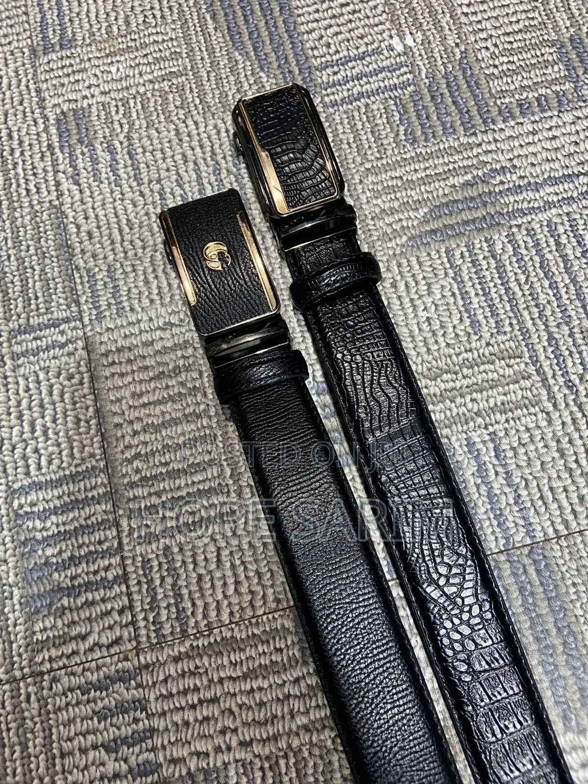 Luxury Automatic Leather Belts: