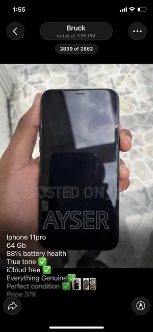 Apple iPhone X 64 GB Black