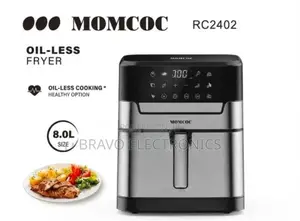Momcoc Air Fryer | 8L Capacity | Stainless Steel | Oil-Free Cooking