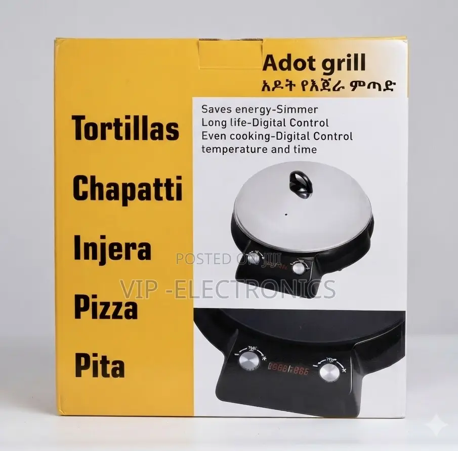 Cooking the Adot Grill Digital Electric Injera Metad Flatbread Maker