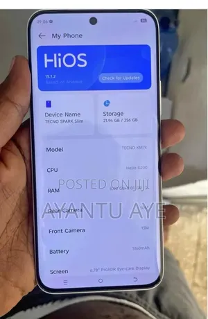 Tecno Spark Slim 256 GB Black