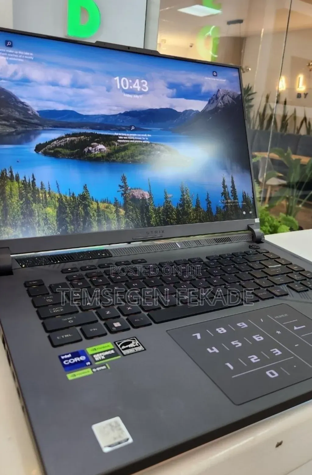 New Laptop Asus ROG Strix G16 G614 16GB Intel Core i9 SSD 1T