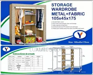 Wardrobe With Metal Clothe Holder