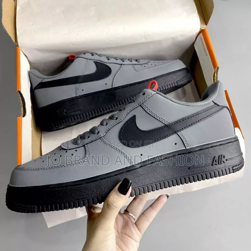 Nike #Air Force 1'07 #Anthracite "Dark Grey" #Low Unisex Shoes