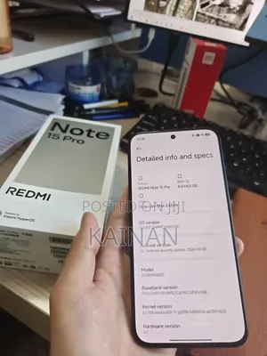 New Xiaomi Redmi Note 15 Pro 256 GB Black