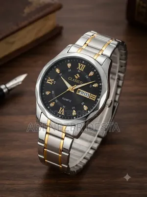 Classicomen's Watch Features a Two- Tone Stainless Steel Strap