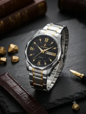 Classicomen's Watch Features a Two- Tone Stainless Steel Strap